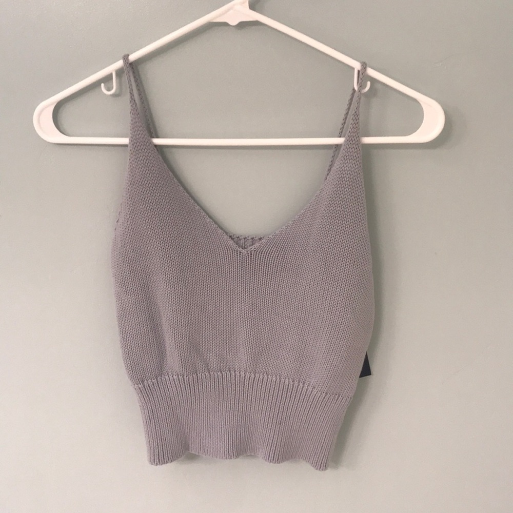 baby blue woven tank top💙